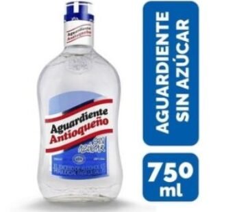 Aguardiente tapa azul 750 ml