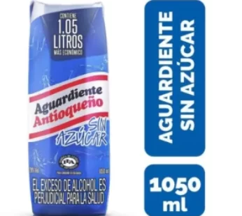 Aguardiente tapa azul tetra