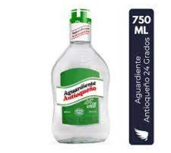 Aguardiente botella tapa verde 750 Ml